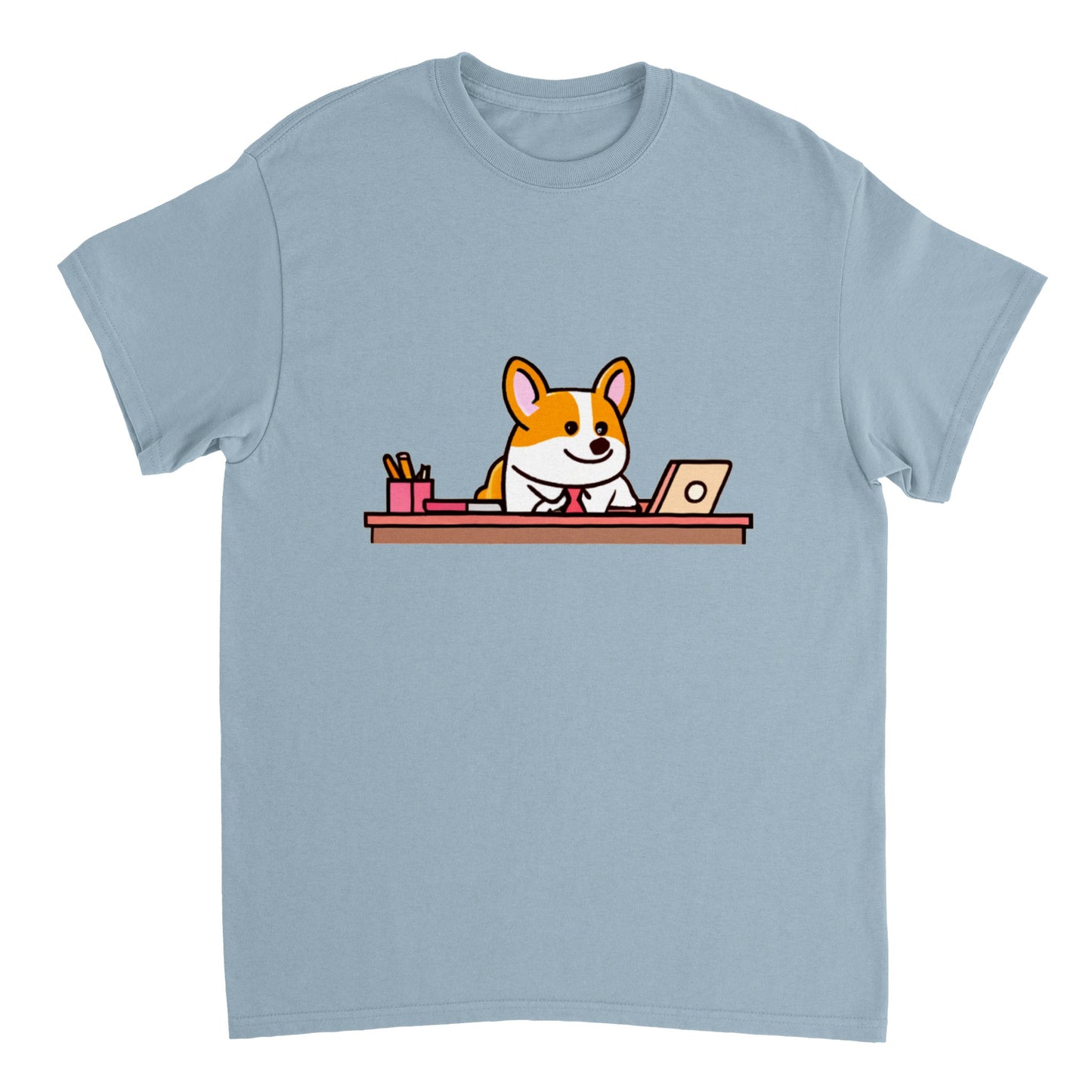Corgi - Boss - Heavyweight Unisex Crewneck T-shirt