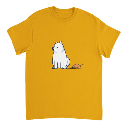 Jindo - Dog and Mole - Heavyweight Unisex Crewneck T-shirt