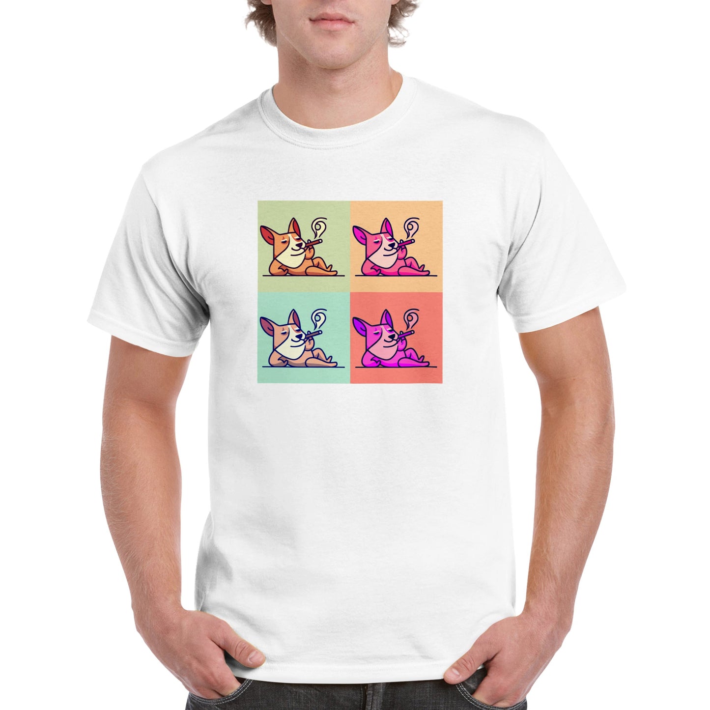 Corgi - Party Dog - Heavyweight Unisex Crewneck T-shirt
