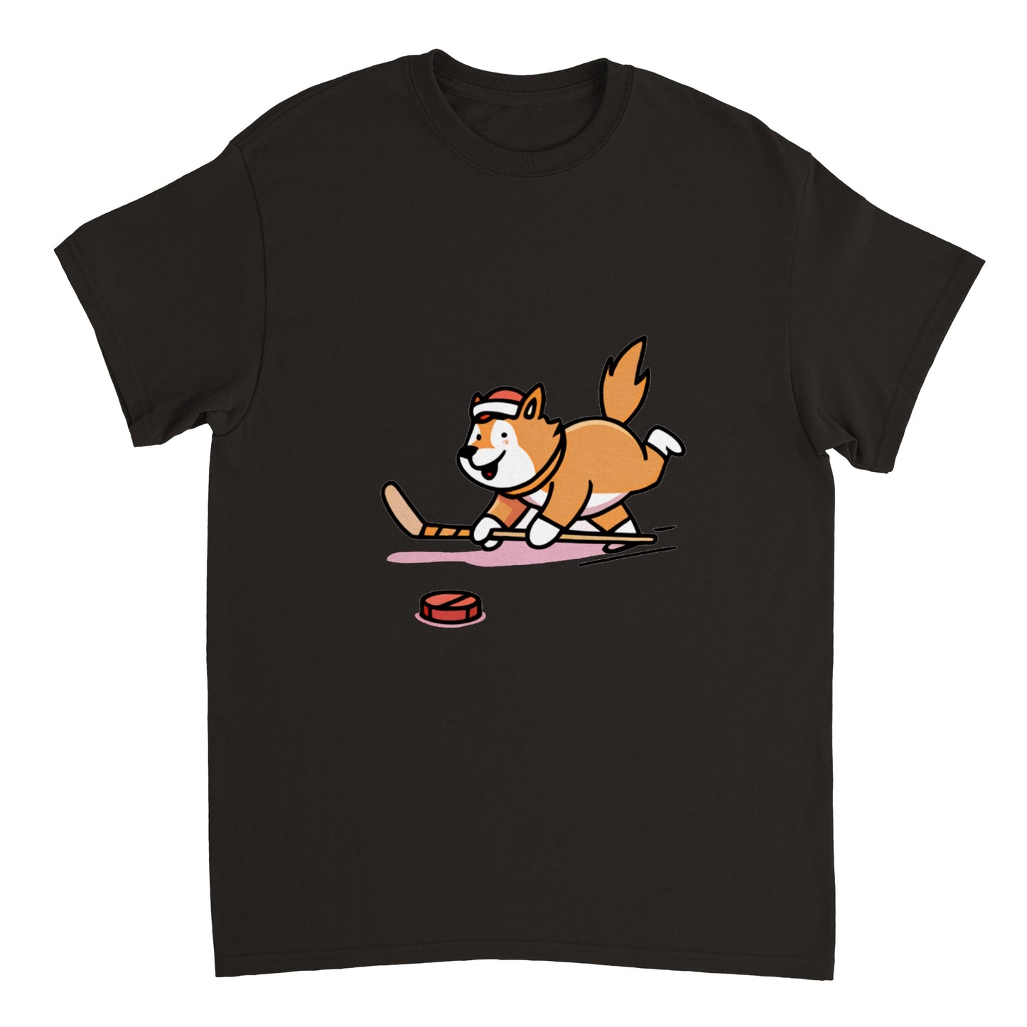 Corgi - Hockey - Heavyweight Unisex Crewneck T-shirt